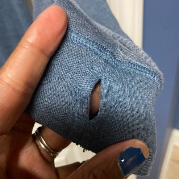 CHAMPION Womens Shirt Size L(12-14) Long Sleeve Striped Print Gray Active Top. - Picture 4 of 9